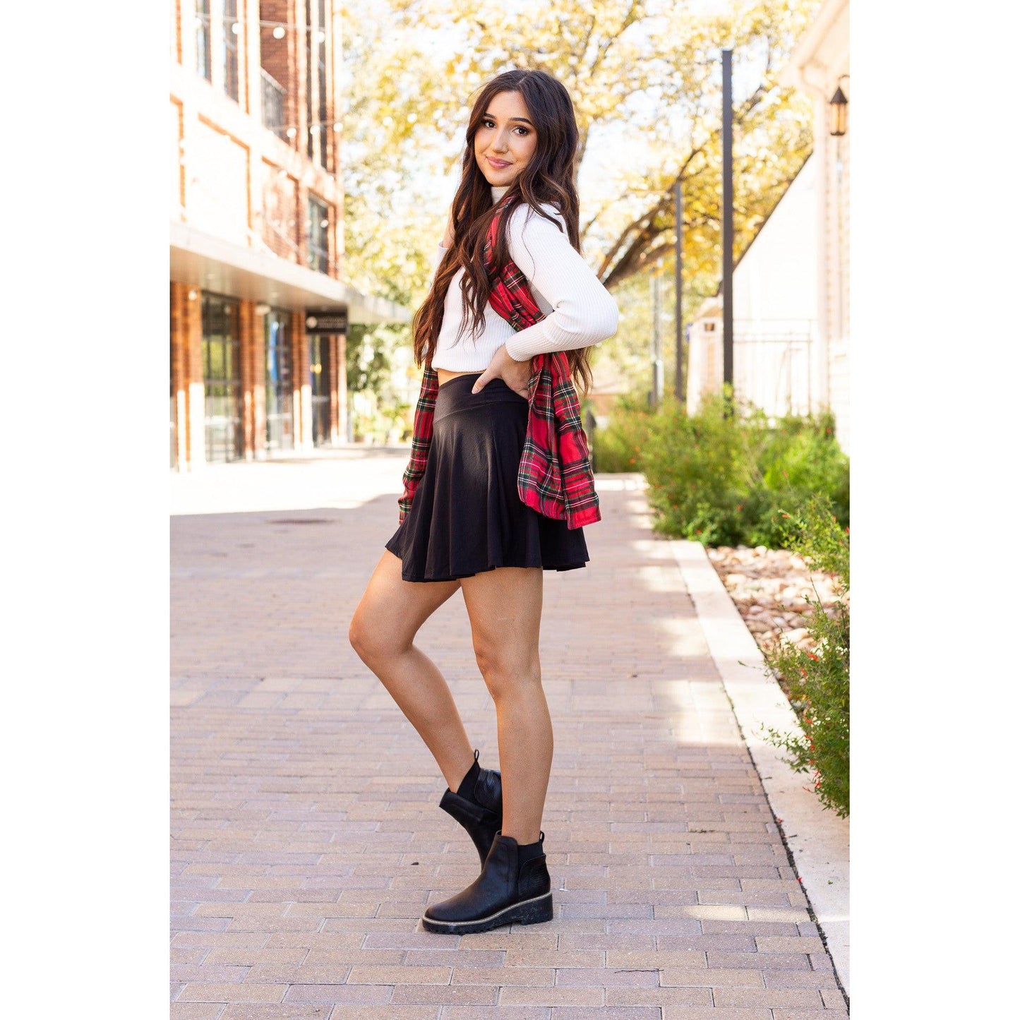 PreOrder | The Brielle Black Skort - Round 8