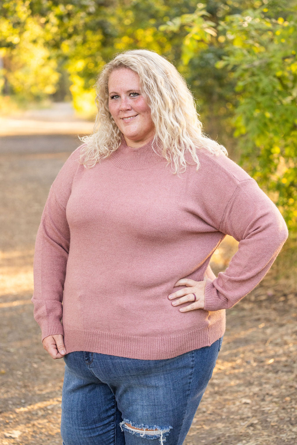 IN STOCK Molly Sweater - Mauve FINAL SALE