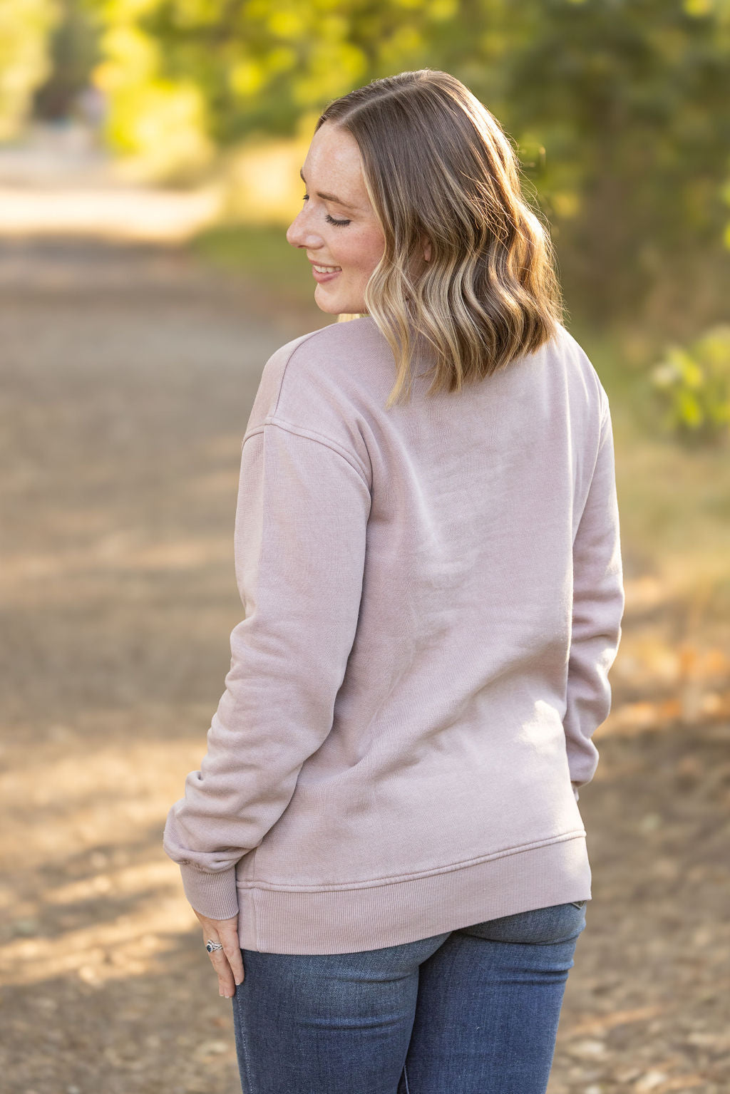 IN STOCK Vintage Wash Pocket Pullover - Blush Pebble FINAL SALE