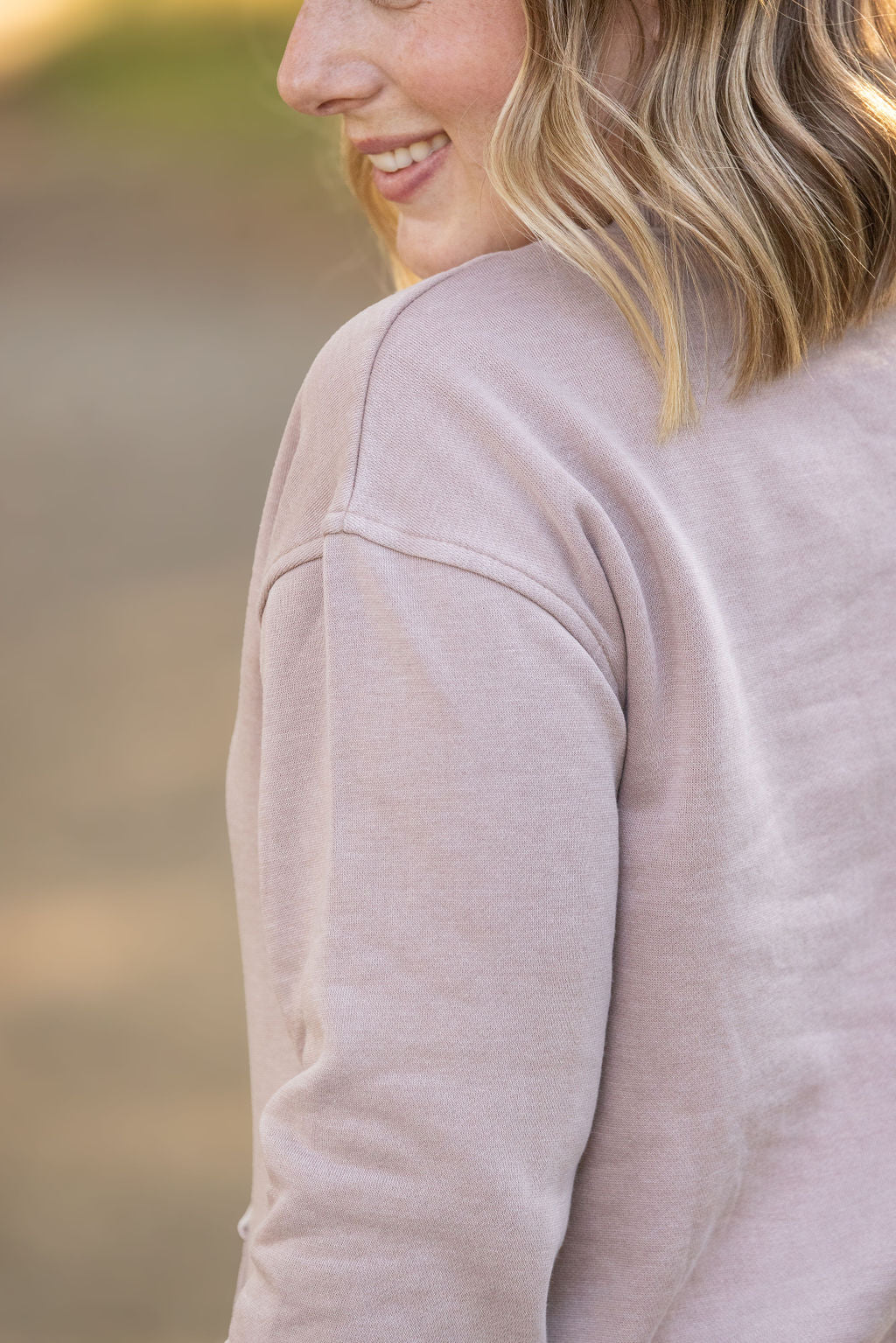 IN STOCK Vintage Wash Pocket Pullover - Blush Pebble FINAL SALE