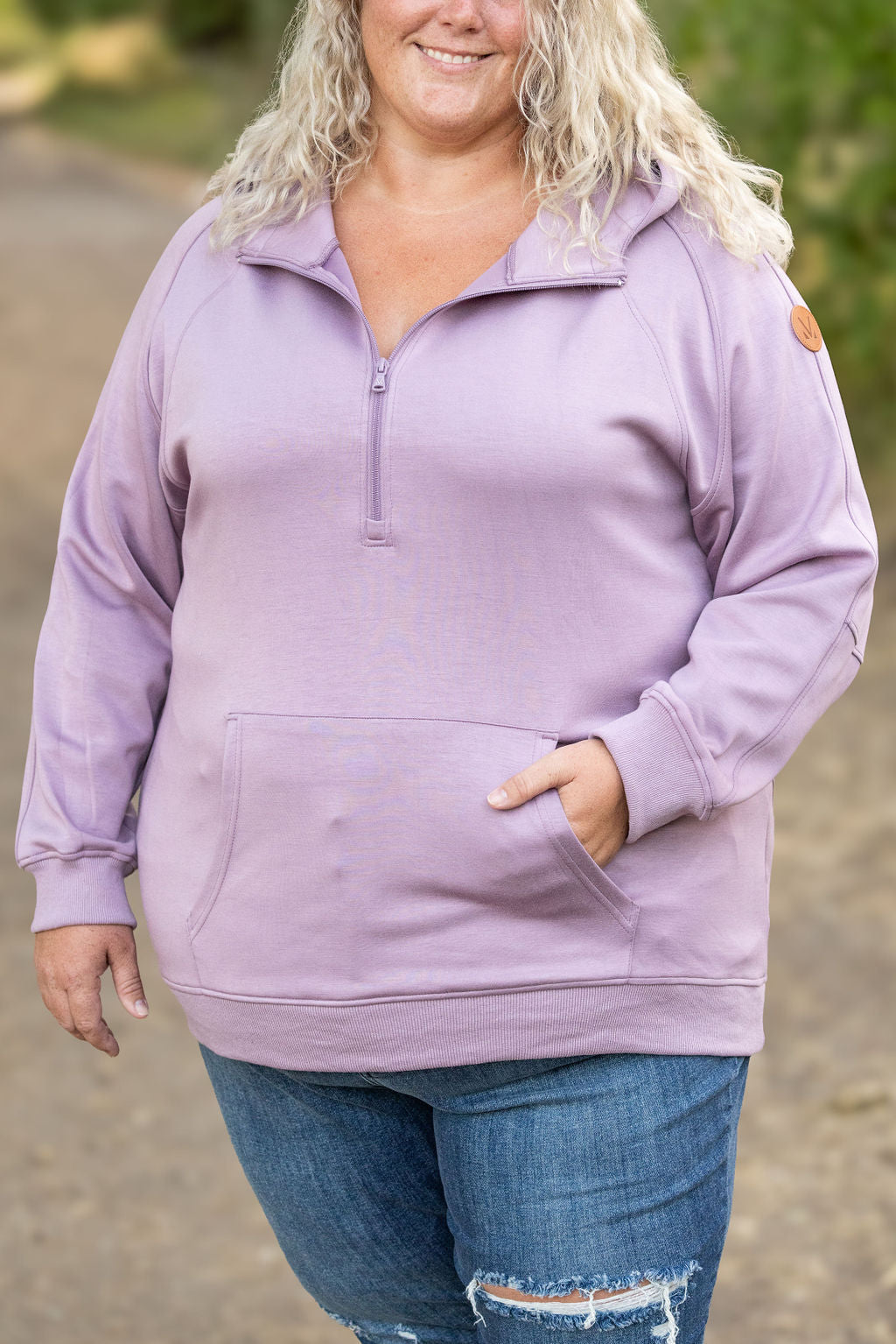 IN STOCK Scuba HalfZip Hoodie - Lavender