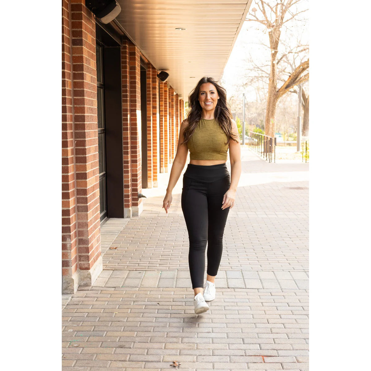 PreOrder | The Adriana - Tummy Control Full Length Leggings with Pockets