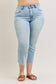 Martha Mid Rise Kick Flare w Raw Hem