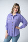 IN STOCK Brenna Button Down Top - Purple