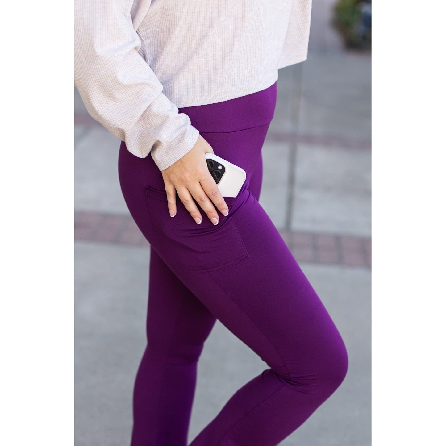 *Ready to Ship | The Reese  Purple Flare Leggings -  Luxe Leggings by Julia Rose®