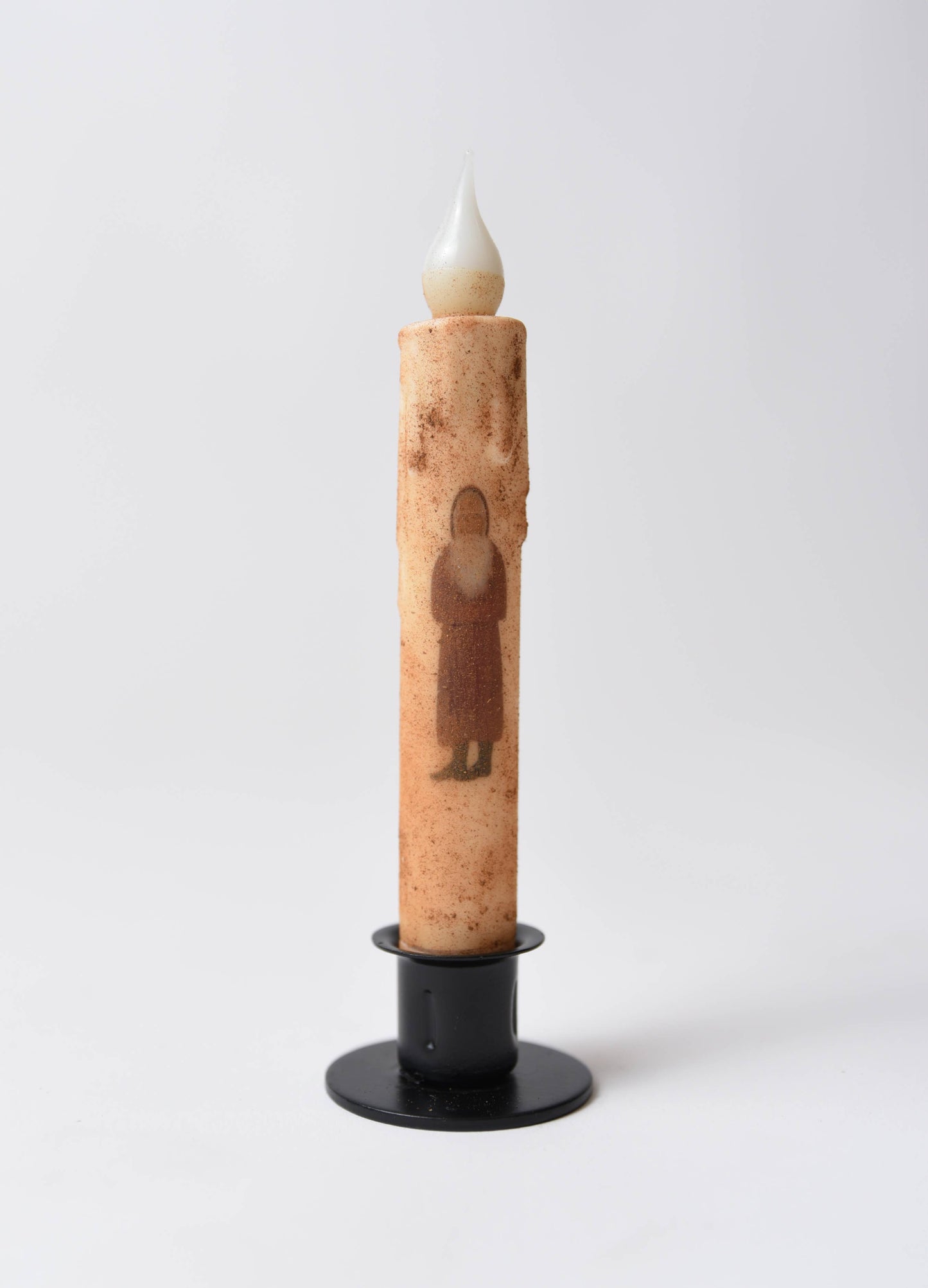 Belsnickle Battery Operated LED Timer Taper Candle