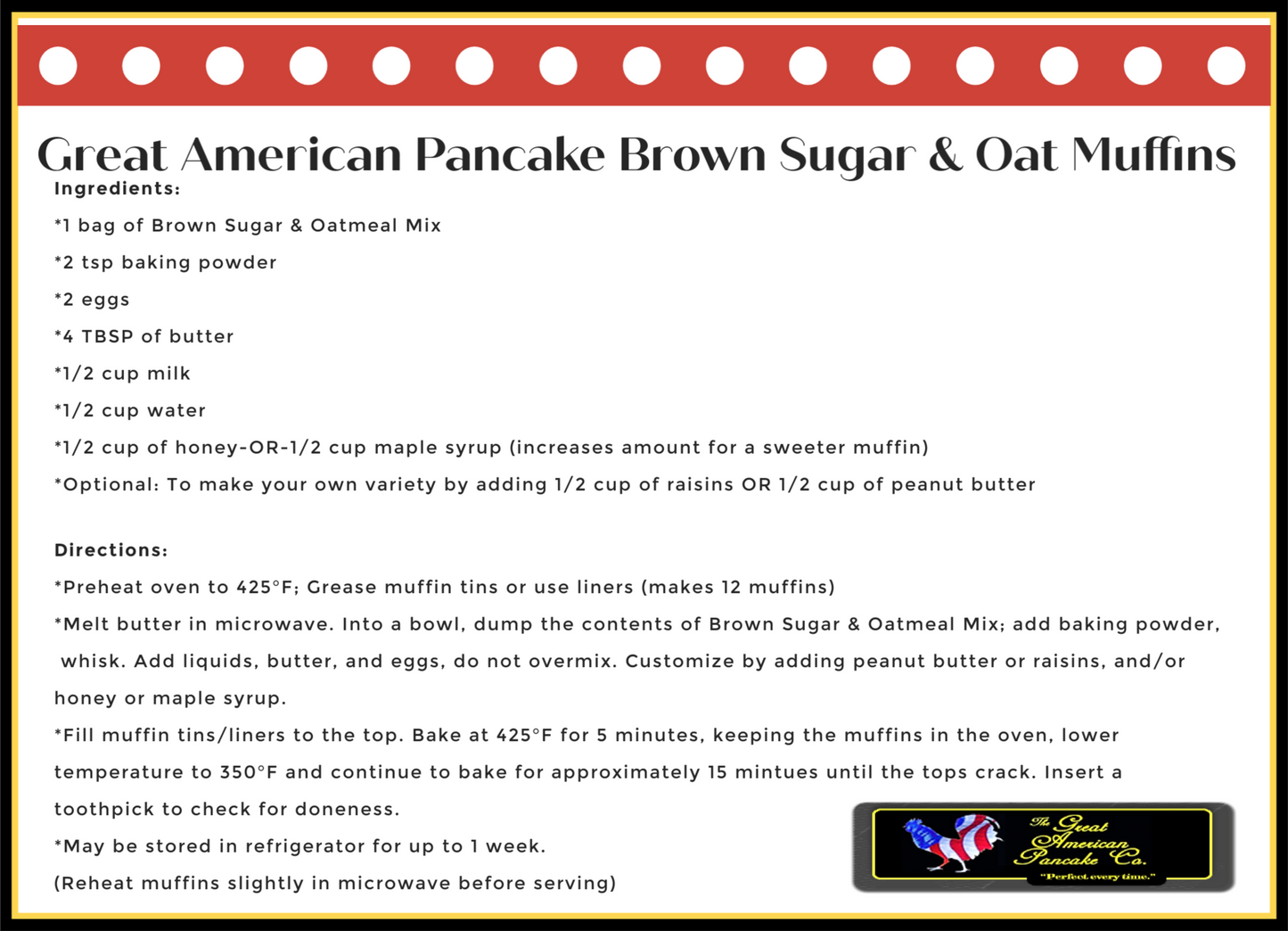 Brown Sugar and Oatmeal Gourmet Pancake & Waffle Mix