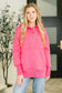 A Million Different Reasons Hooded Pullover in Fuchsia