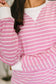 Almost Therapeutic Drop Shoulder Pullover in Candy Pink