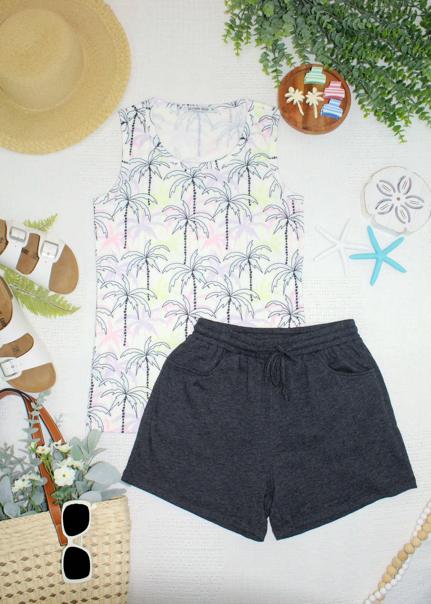 IN STOCK Ava Tank - Neon Palm