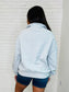 Bonbon Delight Half Zip Pullover in Grey