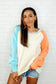 Color Me Confused Color Block Long Sleeve Top