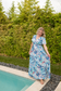 IN STOCK Millie Maxi Dress - Abstract Aqua Breeze FINAL SALE