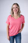 IN STOCK Chloe Cozy Top - Sun Kissed Coral
