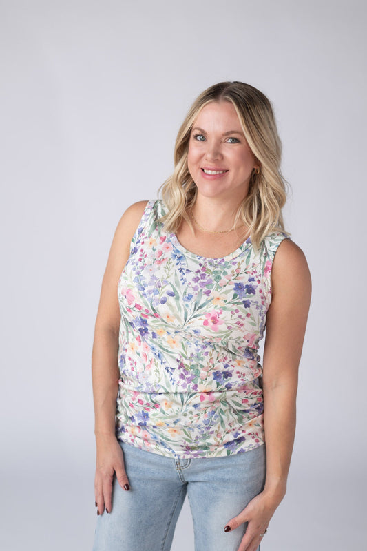 IN STOCK Ava Tank - Cottage Floral