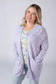 IN STOCK Open Knit Cardigan - Lavender