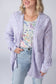IN STOCK Open Knit Cardigan - Lavender