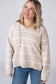 IN STOCK Maddie Striped Hoodie - Natural