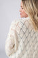 IN STOCK Open Knit Cardigan - Ivory