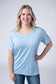 IN STOCK Chloe Cozy Top - Sky Blue FINAL SALE
