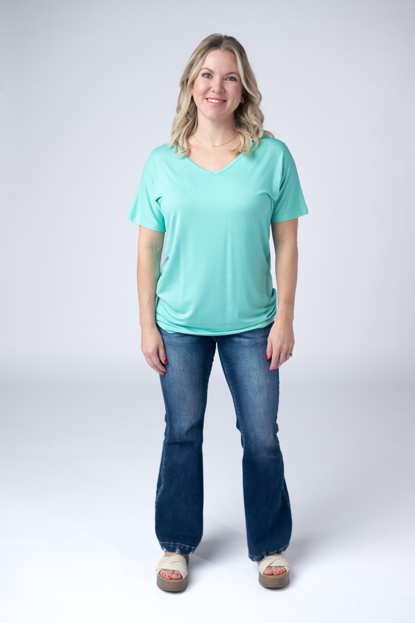 IN STOCK Chloe Cozy Top - Turquoise