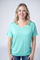 IN STOCK Chloe Cozy Top - Turquoise
