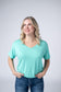 IN STOCK Chloe Cozy Top - Turquoise
