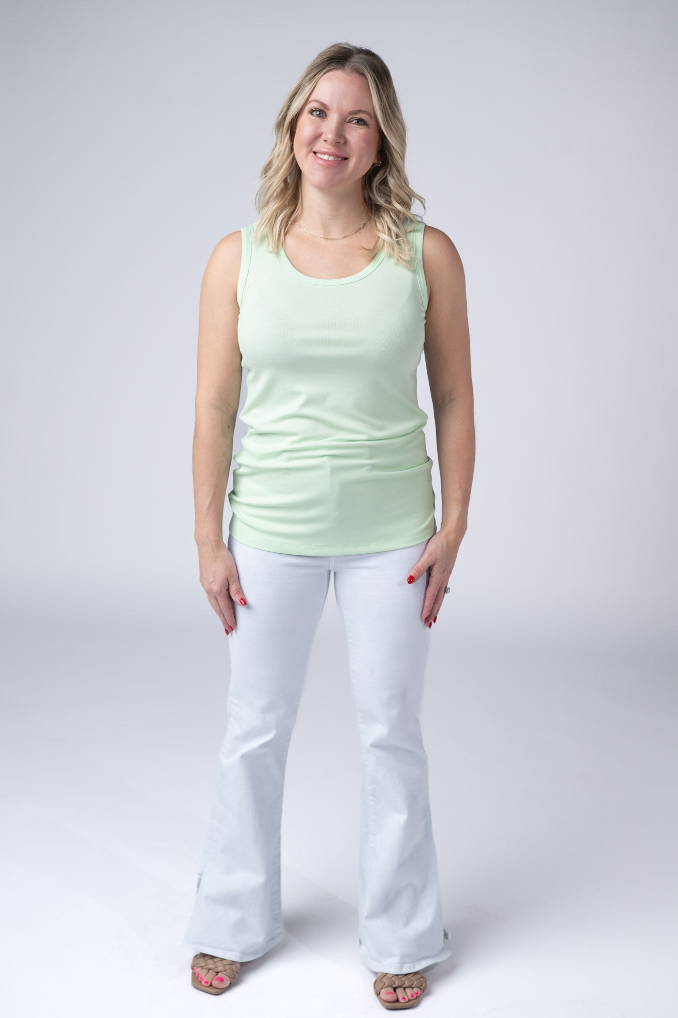 IN STOCK Ava Tank - Lime FINAL SALE