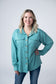 IN STOCK Brenna Button Down Top - Teal
