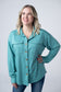 IN STOCK Brenna Button Down Top - Teal
