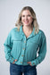 IN STOCK Brenna Button Down Top - Teal