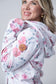 IN STOCK HalfZip Hoodie - Pink Bloom
