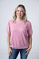 IN STOCK Katie Cozy Top - Heathered Pink