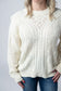IN STOCK Jasmine Open Knit Sweater - Ivory