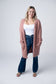 IN STOCK Madison Cozy Cardigan - Dusty Rose