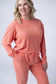 IN STOCK Corrine Ribbed Pullover Top - Coral FINAL SALE