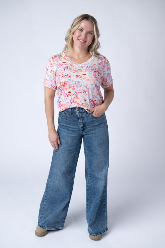 IN STOCK Sophie Tee - Coral Sunset Floral