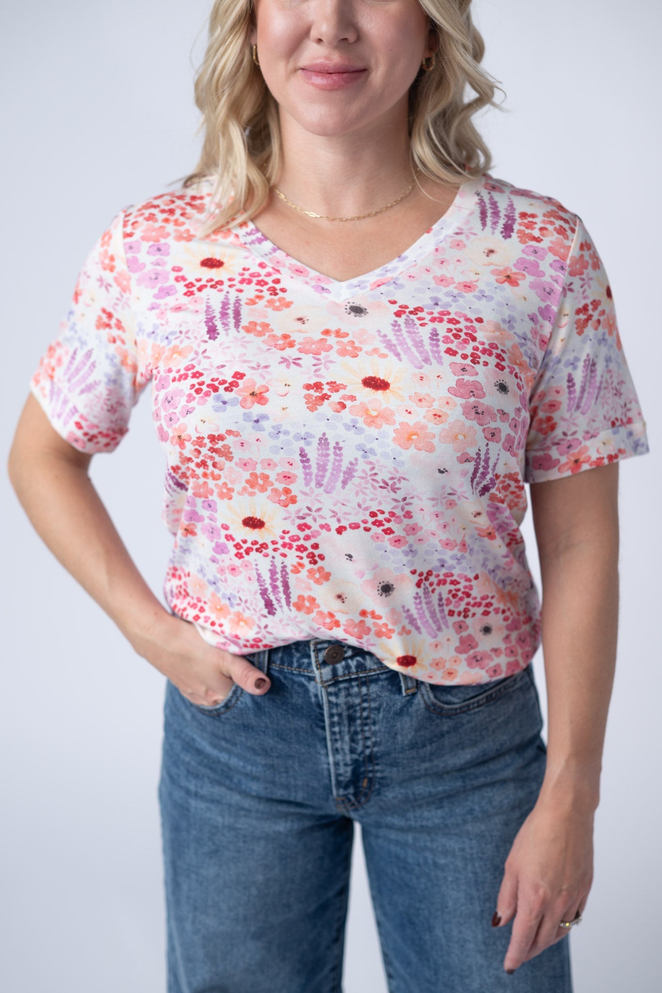 IN STOCK Sophie Tee - Coral Sunset Floral