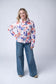 IN STOCK Soft Funnel Neck - Sunset Watercolor Floral