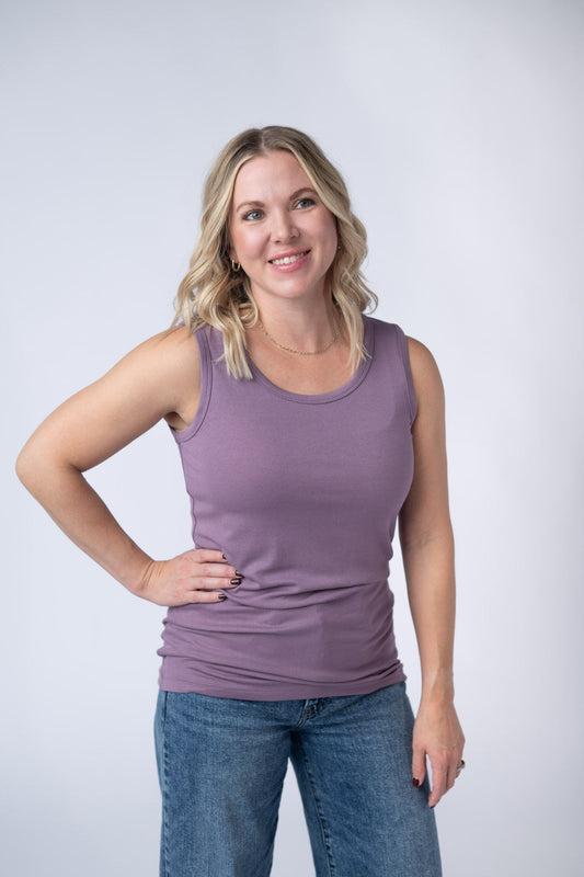 IN STOCK Ava Tank - Dusty Lavender