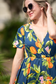 IN STOCK Harley High-Low Dress - Navy Citrus FINAL SALE