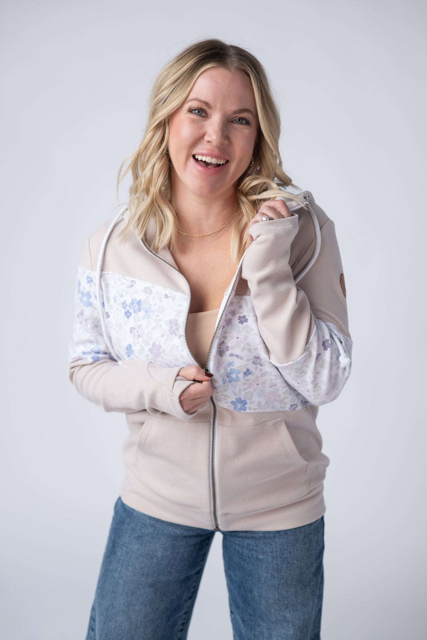 IN STOCK Colorblock Fullzip - Spring Meadows Neutral Mix