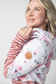 IN STOCK Hailey Pullover Hoodie - Pink Bloom and Stripes FINAL SALE