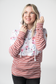 IN STOCK Hailey Pullover Hoodie - Pink Bloom and Stripes FINAL SALE