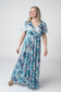 IN STOCK Millie Maxi Dress - Abstract Aqua Breeze FINAL SALE