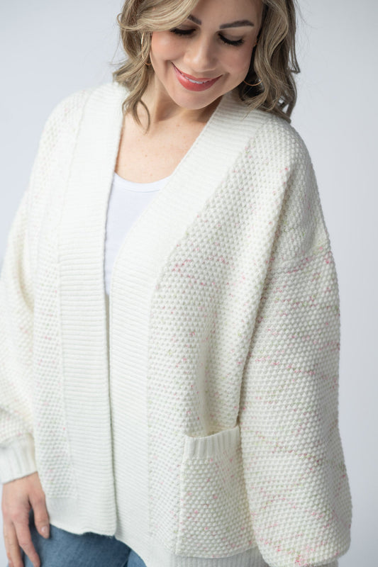 IN STOCK Kinsley Cardigan - Pink and Green Mix