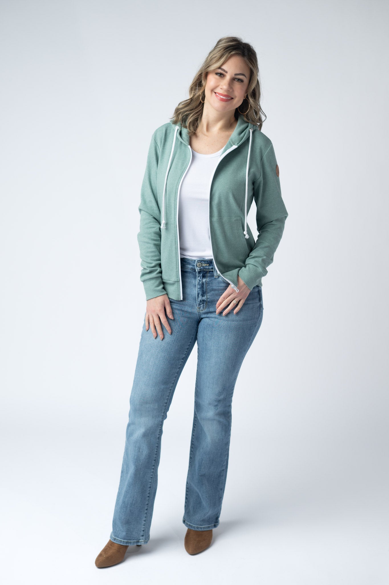 IN STOCK Fullzip Hoodie - Sage