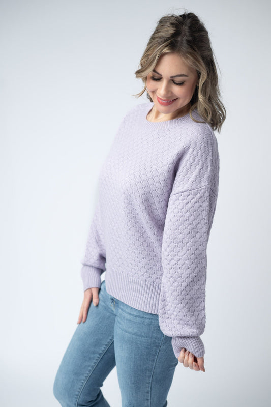 IN STOCK Gianna Pullover Sweater - Lavender