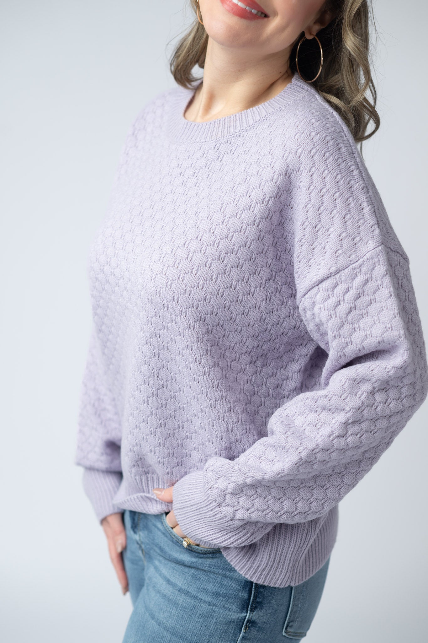 IN STOCK Gianna Pullover Sweater - Lavender