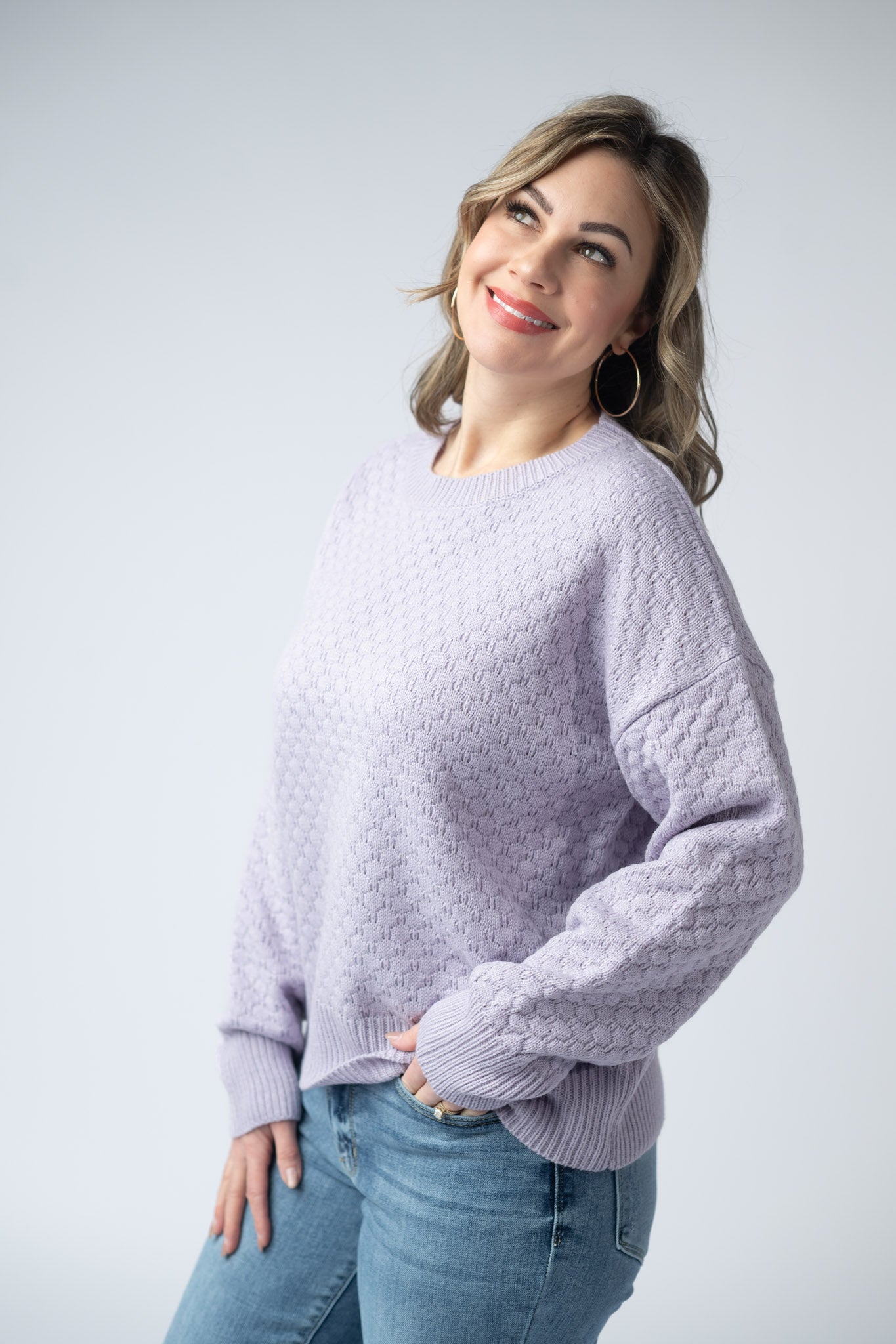 IN STOCK Gianna Pullover Sweater - Lavender